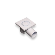 Yerüstü trap TM.07408, yan çıxışlı, plastik, 10x10 sm