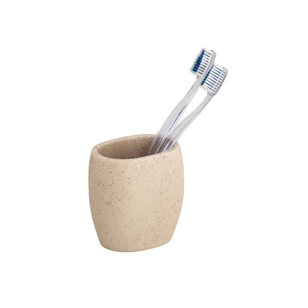 Diş fırçaları üçün stəkan Wenko Puro, bej Diş fırçaları üçün stəkan Wenko Puro, bej