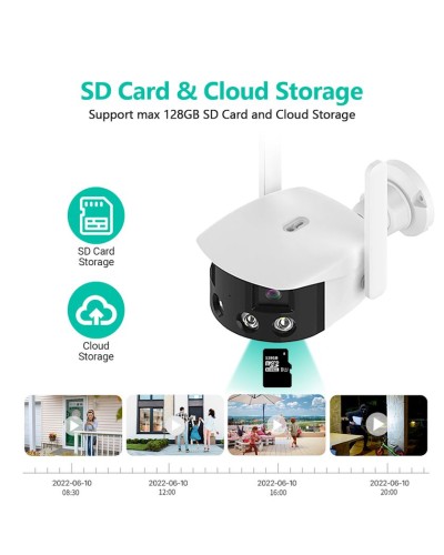 Videomüşahidə kamerası Hamrol 2K 4mp Dual lens
