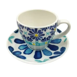 Набор чайный Danny Home HMSD_CH6Y, керамика, голубой/желтый Набор чайный Danny Home HMSD_CH6Y, керамика, голубой/желтый