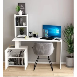 Письменный стол Capella, белый, 50x140x134см