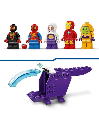 Konstruktor Lego Marvel Team Spidey Web Spinner Headquarters 10794, 4+ yaş, 193 hissə