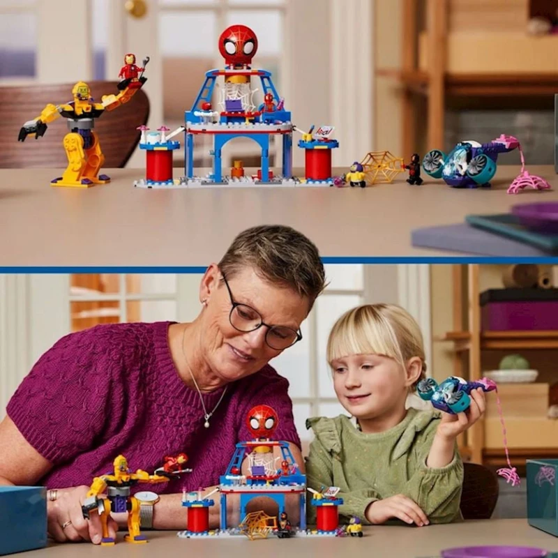 Конструктор Lego Marvel Team Spidey Web Spinner Headquarters 10794, 4+ года, 193 элемента