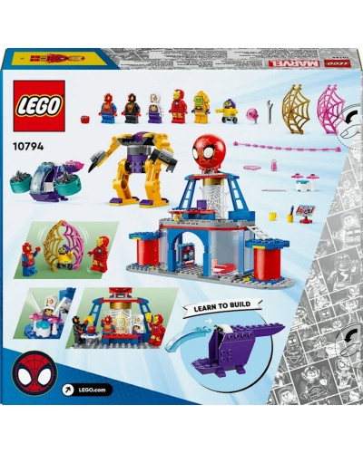 Konstruktor Lego Marvel Team Spidey Web Spinner Headquarters 10794, 4+ yaş, 193 hissə
