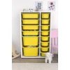 Шкаф для игрушек Pratico I39039, белый/желтый, 30x69.5x109 см Шкаф для игрушек Pratico I39039, белый/желтый, 30x69.5x109 см