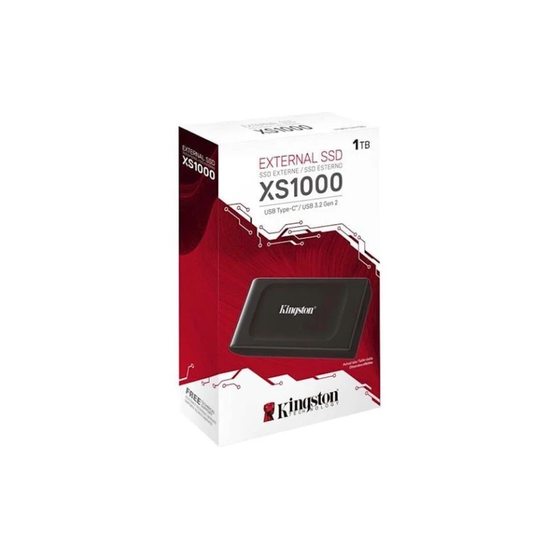 Внешний SSD накопитель Kingston 1TB XS1000 USB-A 3.2 Gen 2 (SXS1000/1000G)