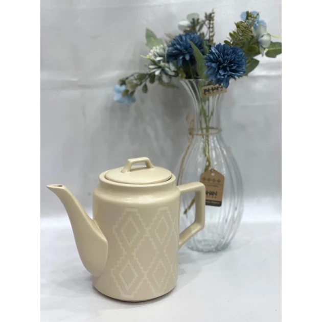 Dəmləmə çaydanı SHA-00004764, keramika, bej