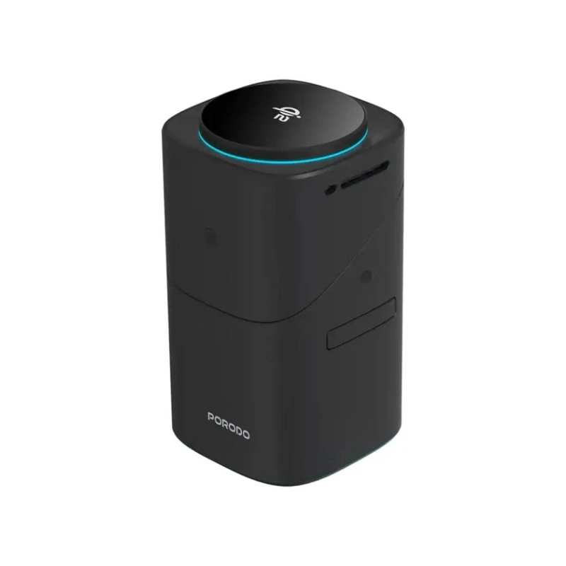 Беспроводное зарядное устройство Porodo Auto Rotate Slide Qi2 Magsafe Black Беспроводное зарядное устройство Porodo Auto Rotate Slide Qi2 Magsafe Black