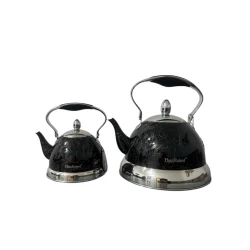 Набор чайников Haus Roland 00613, 2 шт, черный/золотистый