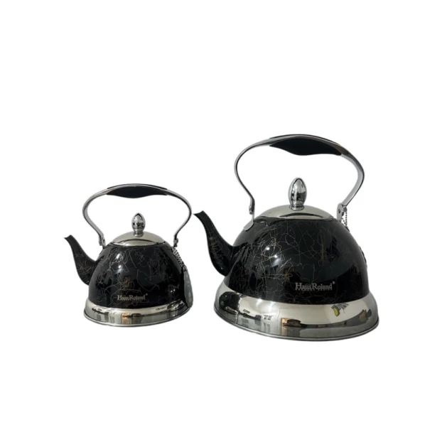 Набор чайников Haus Roland 00613, 2 шт, черный/золотистый Набор чайников Haus Roland 00613, 2 шт, черный/золотистый