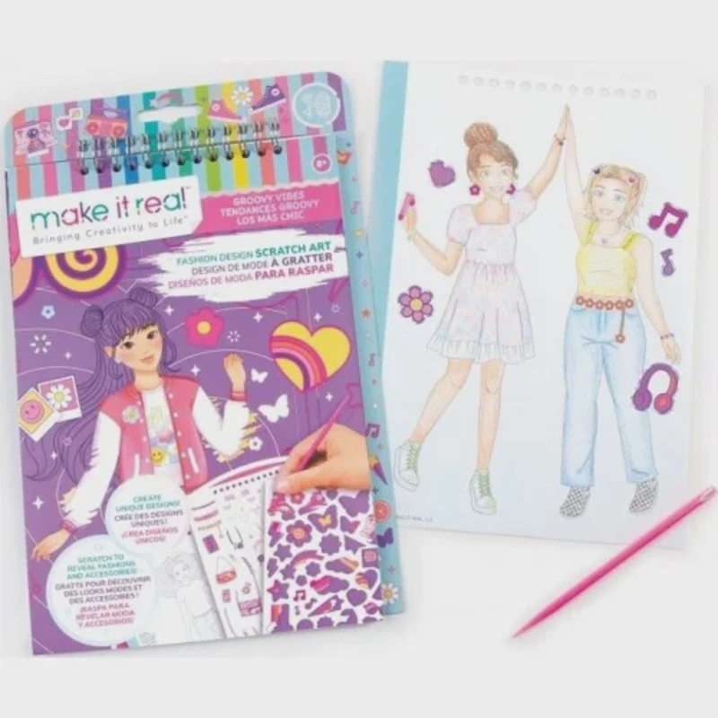 Набор для рисования Make it Real Groovy Vibes, 8+ лет Набор для рисования Make it Real Groovy Vibes, 8+ лет