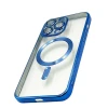 Чехол 888_store_548 MagSafe для Apple iPhone 15 Pro Max Синий/Прозрачный