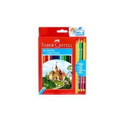 Набор цветных карандашей Faber-Castell Замок, 36 карандашей + 6 двусторонних карандаша с точилкой
