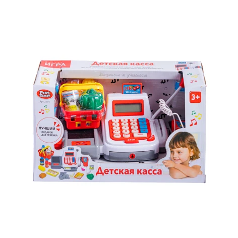 Игровой набор Play Smart 2294 Детская касса 33x19 см, 3+ лет Игровой набор Play Smart 2294 Детская касса 33x19 см, 3+ лет