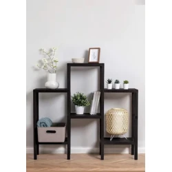 Этажерка 108×100×29 см, черный, пластик Этажерка 108×100×29 см, черный, пластик