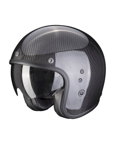 Motosiklet dəbilqəsi Scorpion Belfast Carbon EVO Solid Black, ölçü XL