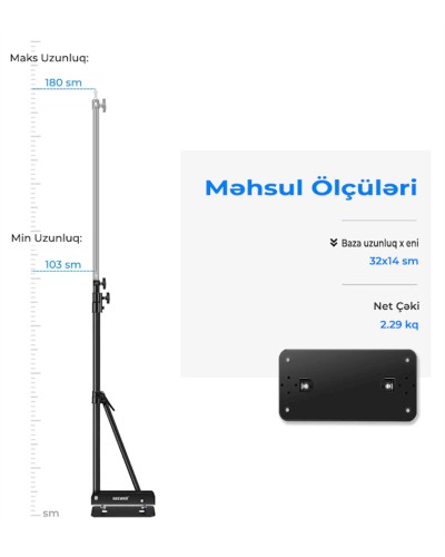 Kronşteyn Neewer Studio Video Triangle Wall Mounting, 180 sm