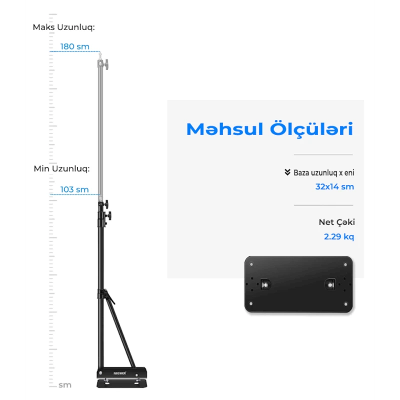 Кронштейн Neewer Studio Video Triangle Wall Mounting, 180 см Кронштейн Neewer Studio Video Triangle Wall Mounting, 180 см