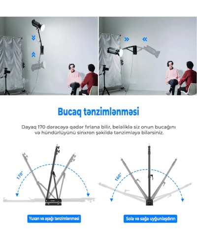 Kronşteyn Neewer Studio Video Triangle Wall Mounting, 180 sm