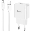 Сетевое зарядное устройство Hoco C106A with Cable Type-C 10.5 W, Белый