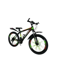 Горный велосипед Velostrim XT2600, зеленый/оранжевый, размер 26