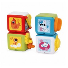 Кубики Chicco, rəngbərəng, 4 əd