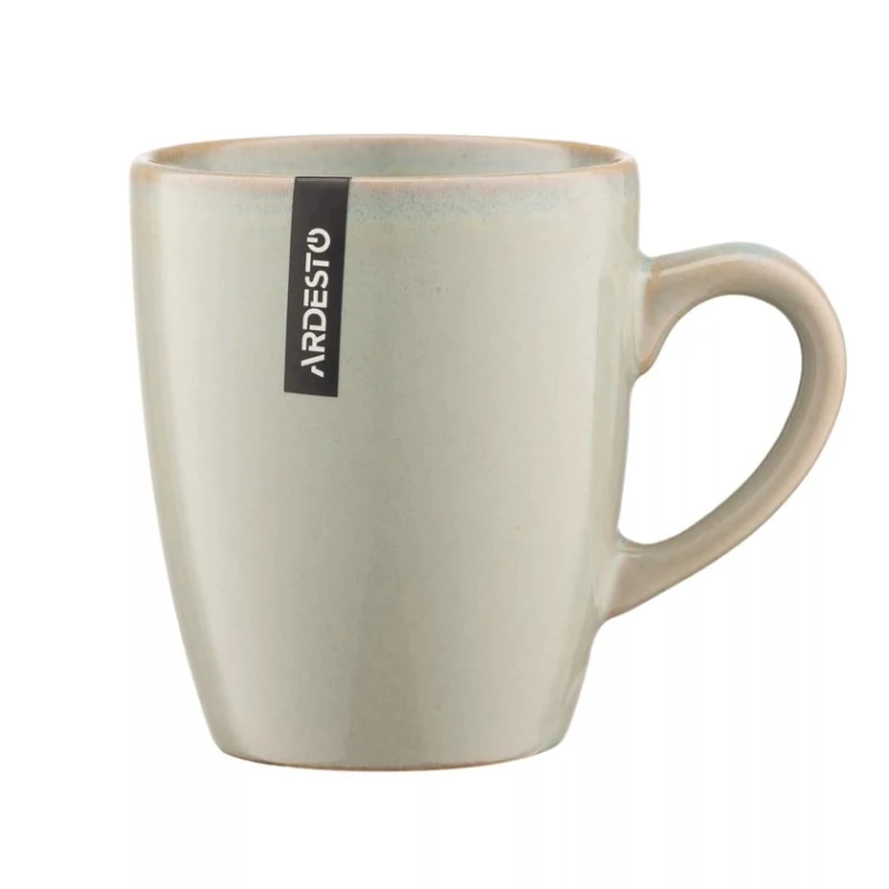 Чашка Ardesto Lecco AR2939LRG, керамика, серая, 390 мл