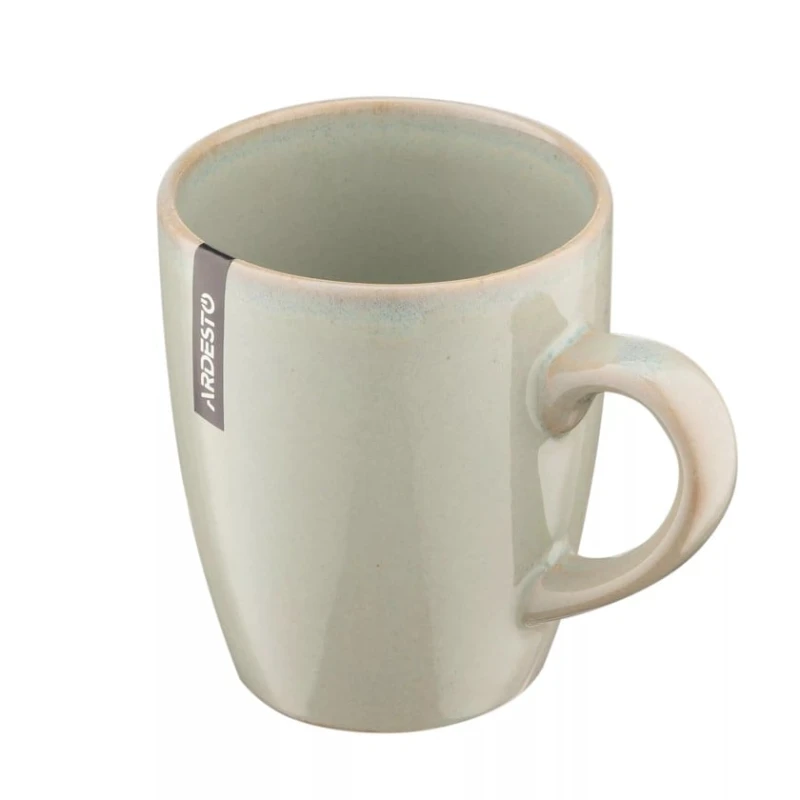 Чашка Ardesto Lecco AR2939LRG, керамика, серая, 390 мл