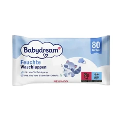 Uşaqlar üçün nəm salfetlər Rossmann Babydream 80 əd