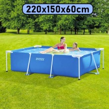 Hovuz Intex Rectangular Frame 1662TX28270, karkas, həcm 1662 l, göy, 220x150x60 - 1662TX28270