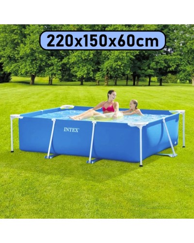 Hovuz Intex Rectangular Frame 1662TX28270, karkas, həcm 1662 l, göy, 220x150x60 - 1662TX28270