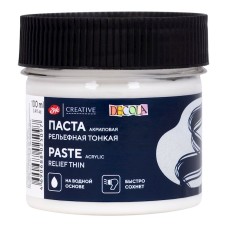 Akril pasta Decola, nazik relyef, 1 əd, 100 ml, ağ