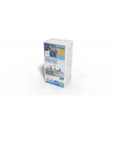 Hovuz Intex Prism Frame 26720NP, karkaslı, diametr 427sm, hündürlüyü 107sm, həcmi 12706l, boz/mavi