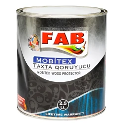 Лак для защиты древесины FAB boya Mobitex, 2.5 л