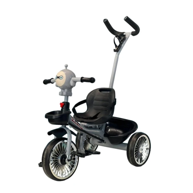 Üçtəkərli uşaq velosipedi AZR-9095, qara/boz