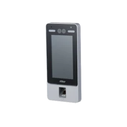 Терминал контроля доступа Dahua ASI7214Y-V3 с дополнительными функциями учёта рабочего времени и детекцией лиц, а также со встроенным считывателем отпечатков пальцев