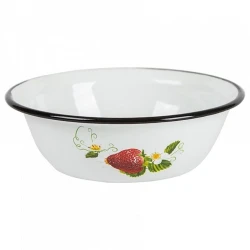 Миска Metal Trade 1 л, 20 см, эмалированная сталь, белый Миска Metal Trade 1 л, 20 см, эмалированная сталь, белый