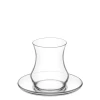 Armudu stəkan dəsti Lav EDAS1, nəlbəki ilə, 12 əşya, 170 ml, şüşə, şəffaf