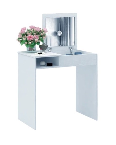 Makiyaj masası Art Mebel 34, laminat, 75x80x45 sm, ağ