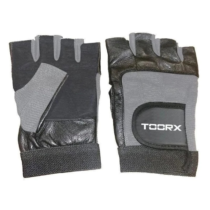 Перчатки для фитнеса Toorx AHF-033, размер L, серый/черный Перчатки для фитнеса Toorx AHF-033, размер L, серый/черный