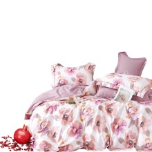 Yataq dəsti Narlı 000923, yorğan üzü 200x220 sm, mələfə 240x260 sm, 2 yastıq üzü 50x70 sm, ikinəfərlik, pambıq/satin, rəngbərəng