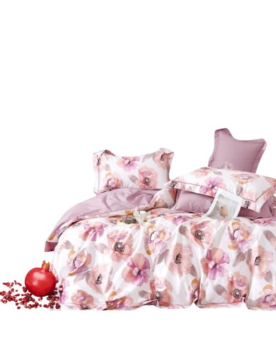 Yataq dəsti Narlı 000923, yorğan üzü 200x220 sm, mələfə 240x260 sm, 2 yastıq üzü 50x70 sm, ikinəfərlik, pambıq/satin, rəngbərəng