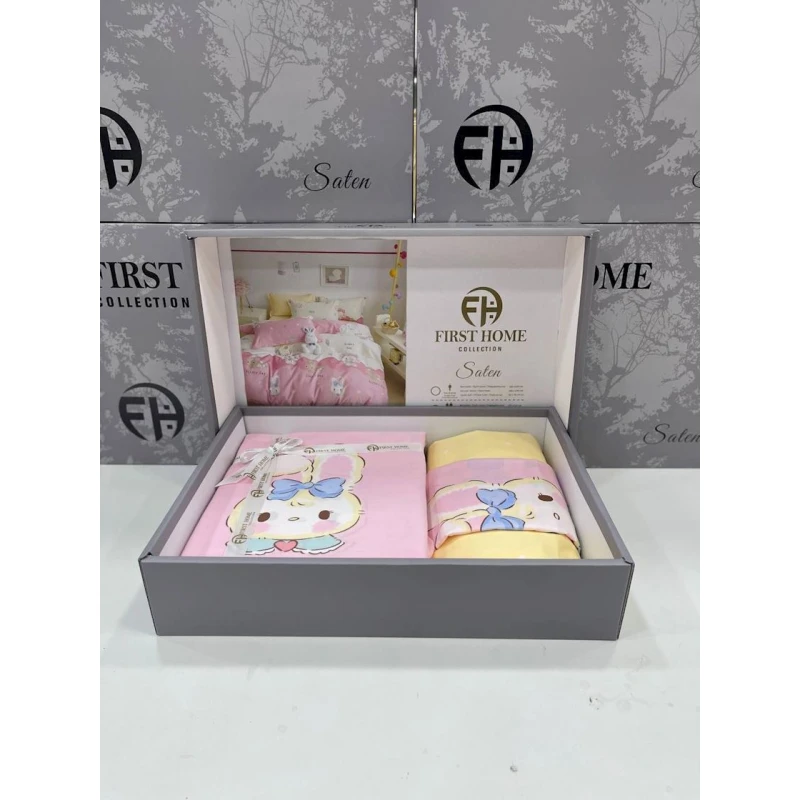 Комплект детского постельного белья First Home SHA-00002574, хлопок, полутораспальный, простыня 160х240 см, пододеяльник 160х220 см, наволочка 50х70 см, 1 шт, разноцветный Комплект детского постельного белья First Home SHA-00002574, хлопок, полутораспальный, простыня 160х240 см, пододеяльник 160х220 см, наволочка 50х70 см, 1 шт, разноцветный