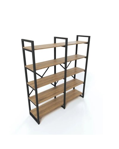 Stellaj 3563_LoftBruno5LongVotan, 133.5x34.4x150 sm, LDSP, qəhvəyi