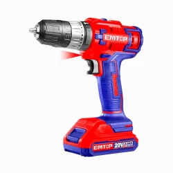 Набор дрели Emtop ECIDL6200128, красный/синий