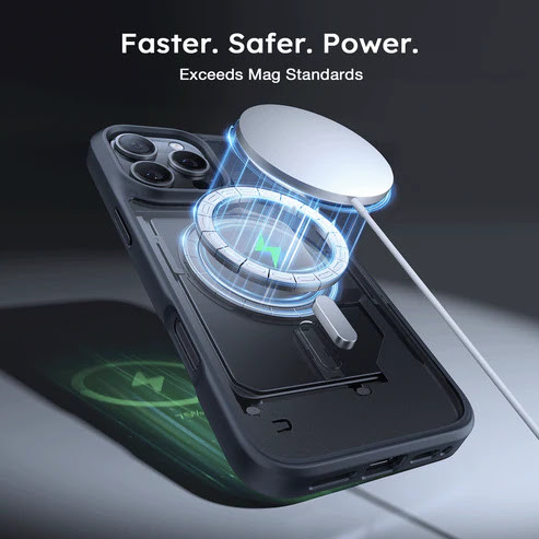 Çexol Torras Guardian-Mag MagSafe Apple iPhone 16 Pro üçün Black Çexol Torras Guardian-Mag MagSafe Apple iPhone 16 Pro üçün Black