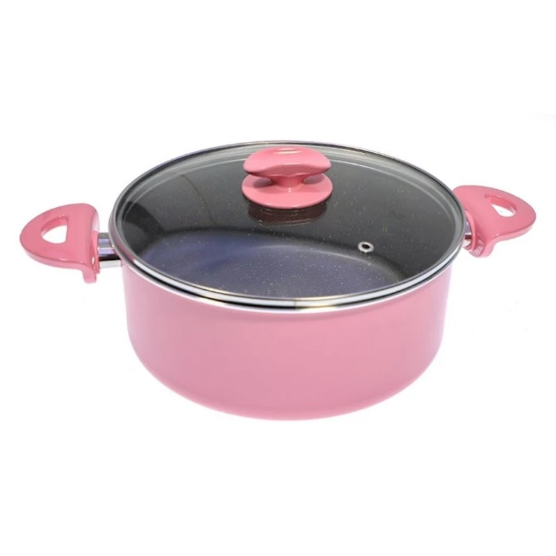 Qazan Mehtap Granit Pink Rose, 20x8 sm, çəhrayı