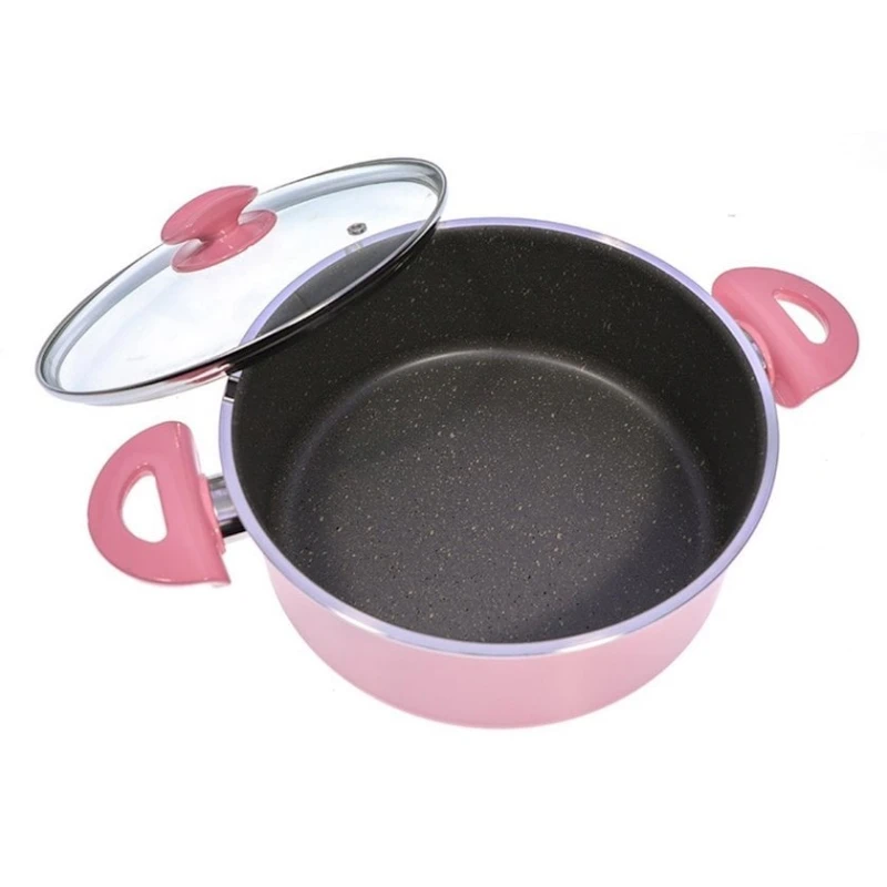 Qazan Mehtap Granit Pink Rose, 20x8 sm, çəhrayı