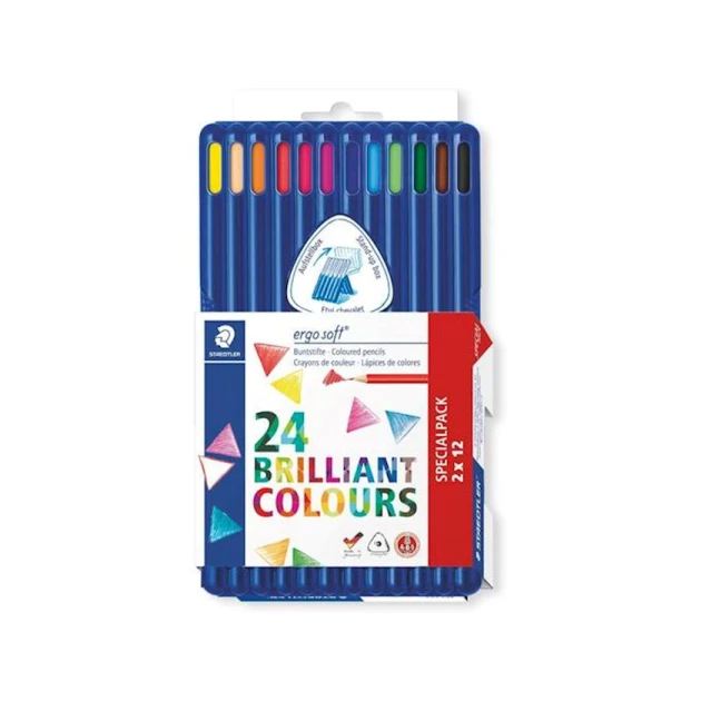 Набор цветных карандашей Staedtler Ergosoft Special Pack, 24 шт
