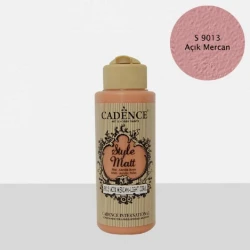 Краска матовая Cadence Style Matt Paint S9013 Light Coral, с бархатистым эффектом, 120 мл